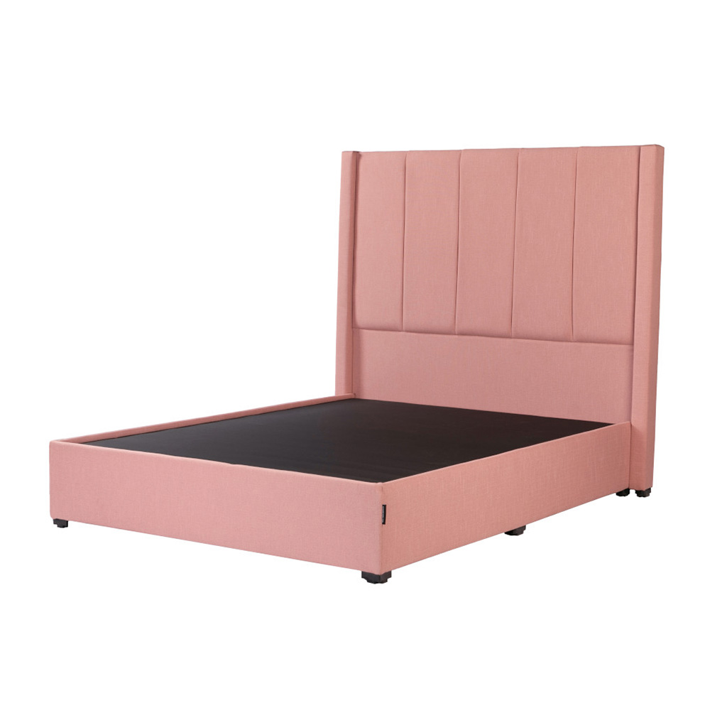 Cabecera Dicasa Nizza + Base Cama Dicasa Havol Color Palo De Rosa Queen Size