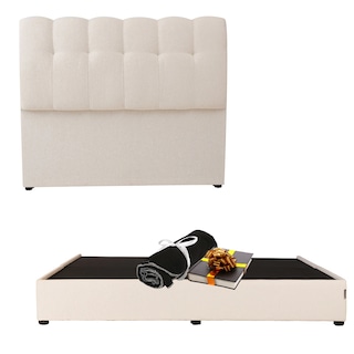 Foto 1 | Cabecera Dicasa Nube + Base Colt Beige Claro King Size