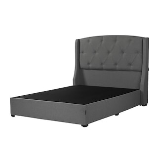 Foto 1 | Cabecera Dicasa Zefyr más Base Cama Dicasa Orlando Gris King Size