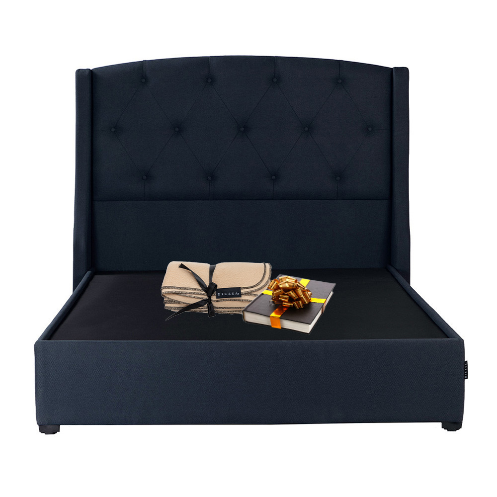Foto 1 | Cabecera Dicasa Zefyr más Base Cama Dicasa Orlando Azul Matrimonial