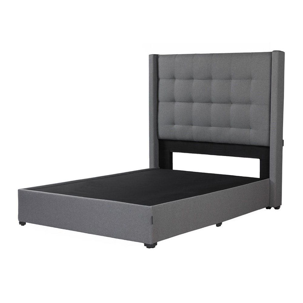 Cabecera Dicasa Titan más Base Cama Dicasa Orlando  Gris Matrimonial $7,249