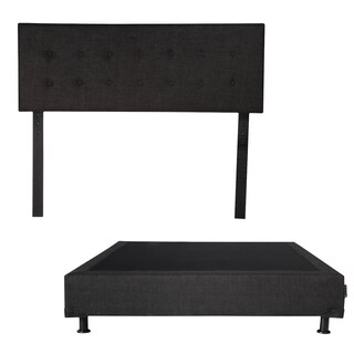 Foto 1 | Cabecera Dicasa Bilbao Belu Negra + Box Queen Size