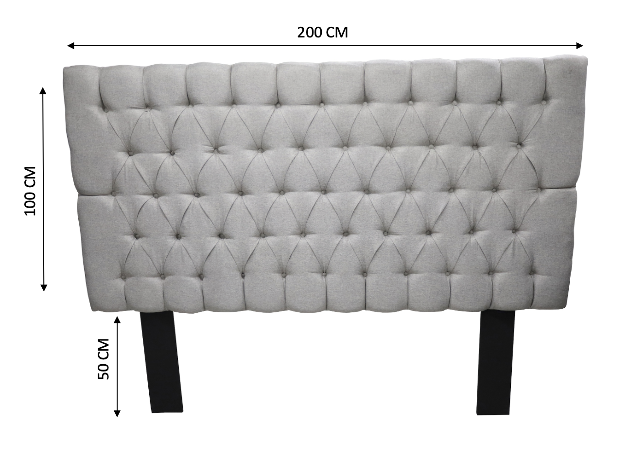 Foto 5 | Cabecera Capitonada El Bazar Store Soho King Size color Plata