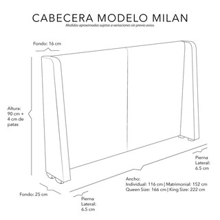Foto 6 | Cabecera Dicasa Milán Púrpura