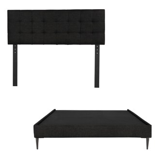 Foto 2 | Cabecera Dicasa Catania más Base Cama Slim color Negro King Size