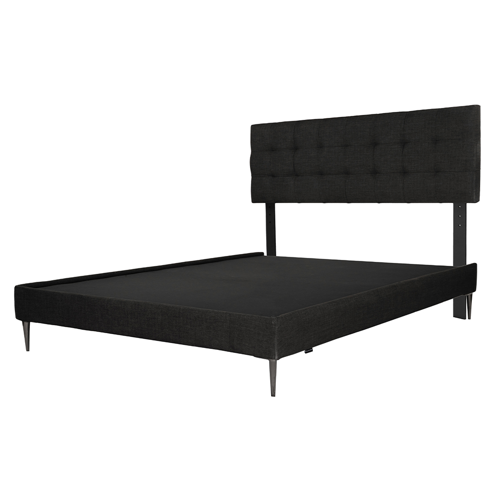 Foto 4 pulgar | Cabecera Dicasa Catania más Base Cama Slim color Negro Queen Size