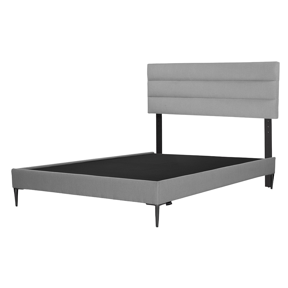 Foto 2 | Cabecera Logan + Base Cama Slim Color Gris Matrimonial