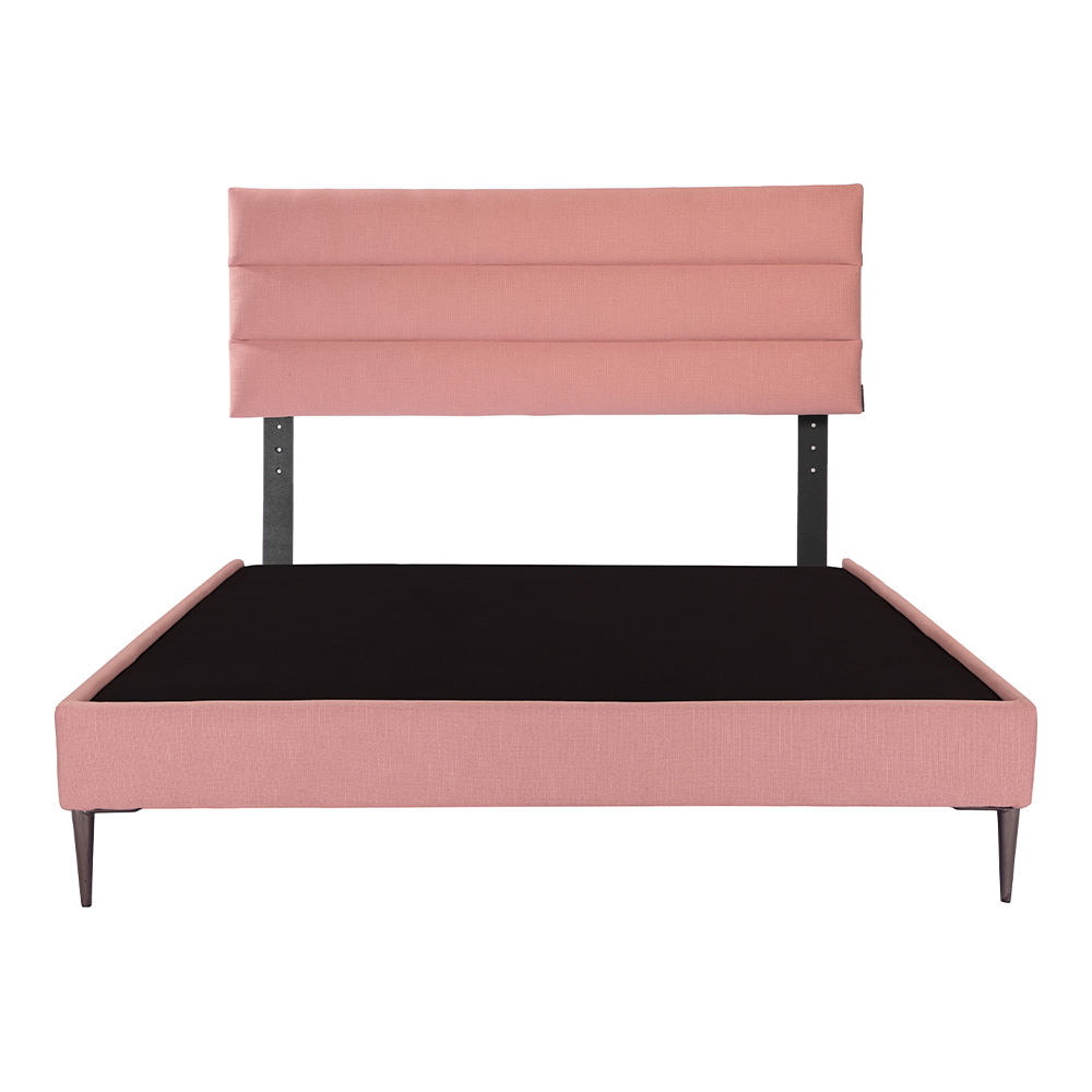 Foto 2 | Cabecera Logan + Base Cama Slim Color Palo De Rosa Queen Size