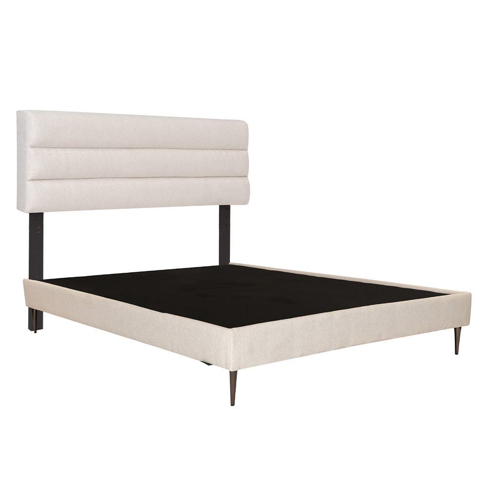Foto 4 pulgar | Cabecera Logan + Base Cama Slim Color Beige Claro Individual