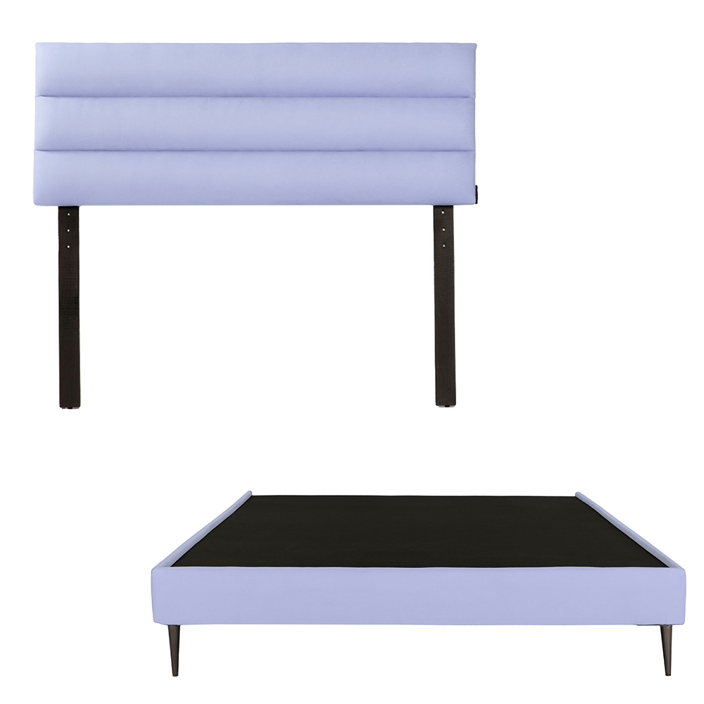 Foto 1 | Cabecera Logan + Base Cama Slim Color Lila