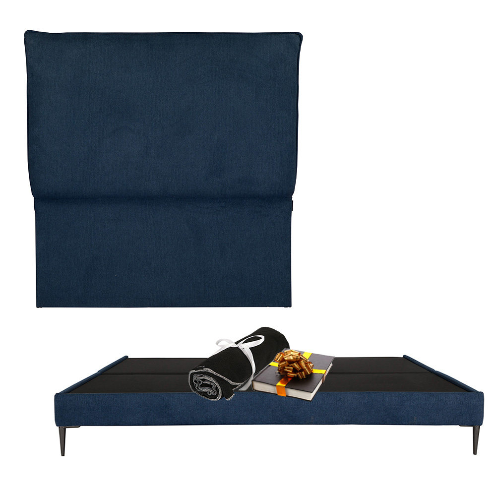 Cabecera Split + Base Cama Slim Color Azul