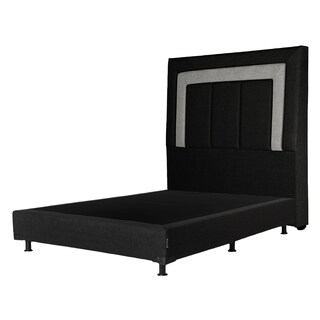 Foto 3 | Cabecera Dicasa Bora + Box Color Negro Matrimonial