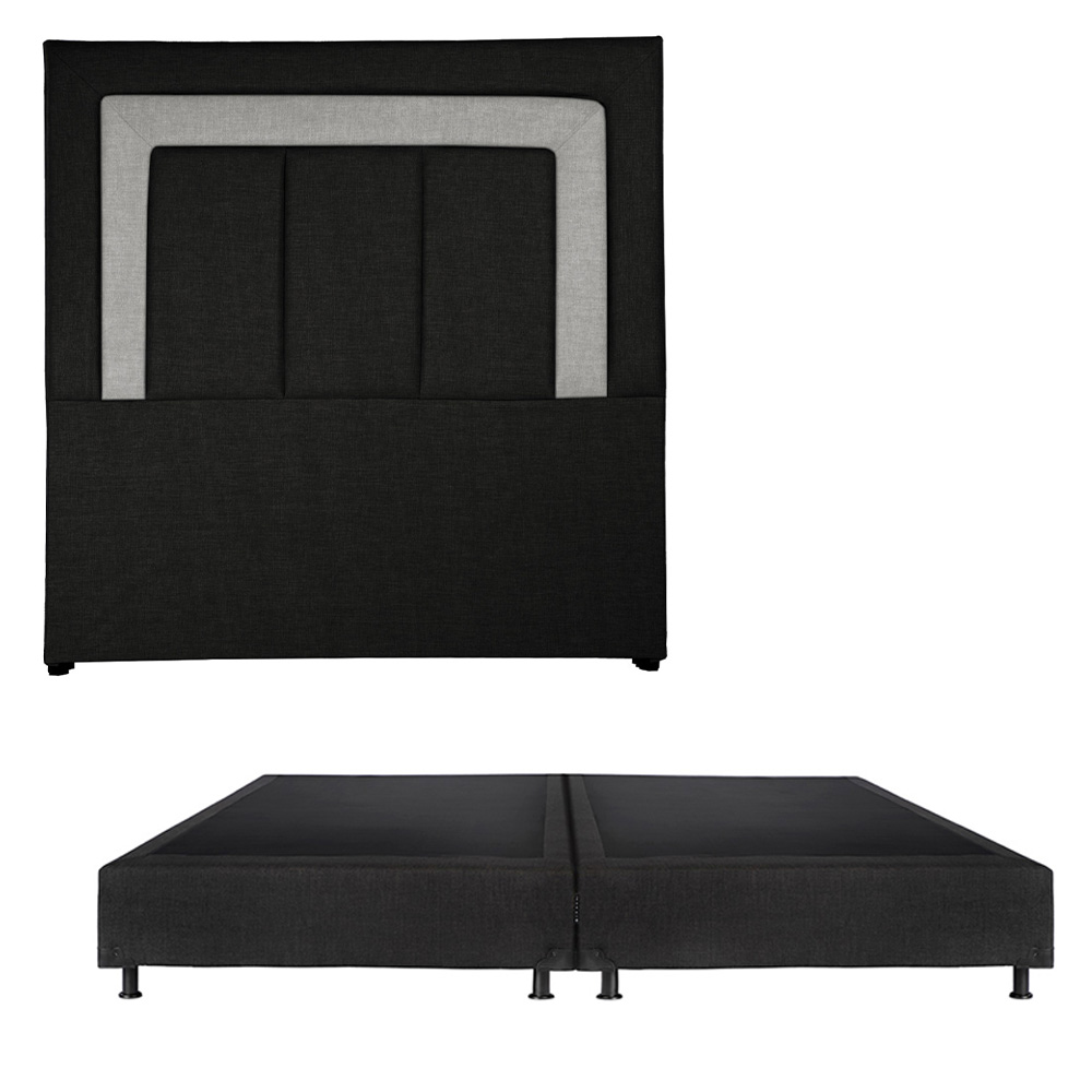 Cabecera Dicasa Bora + Box Negro King Size