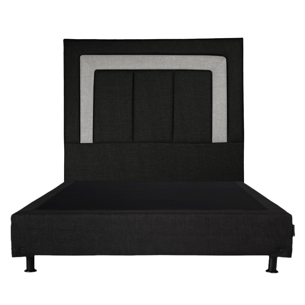 Foto 4 pulgar | Cabecera Dicasa Bora + Box Negro King Size