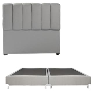 Foto 1 | Cabecera Dicasa Kami + Box Dicasa Quantum King Size Gris