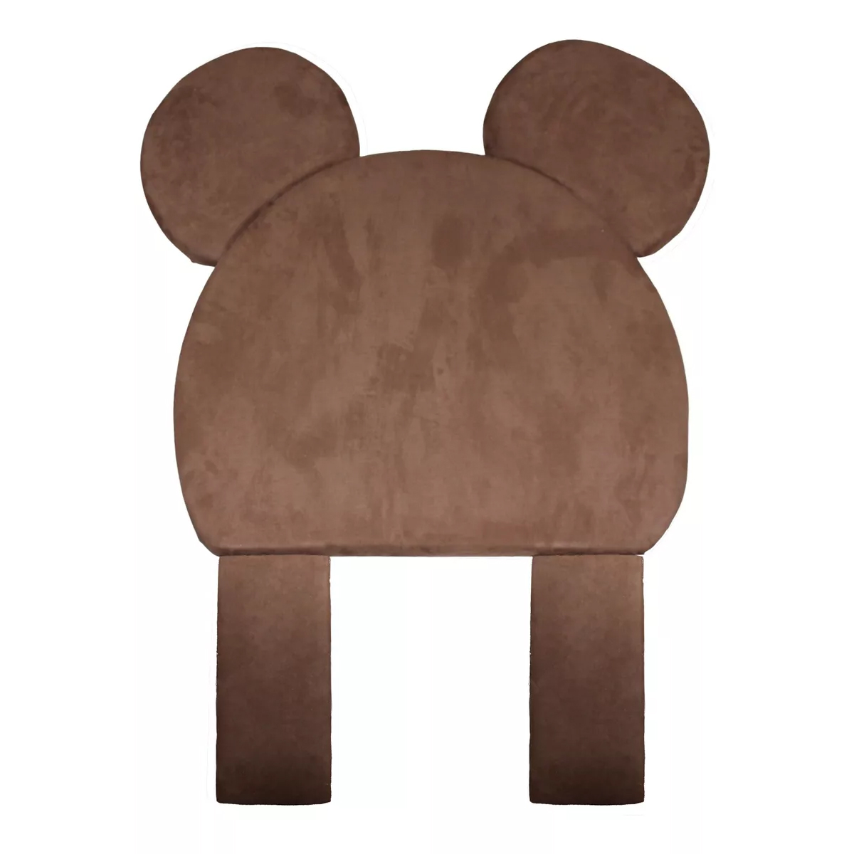 Cabecera de Cama Individual Osito Café Kawaii para Niños