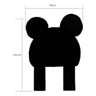 Foto 5 | Cabecera de Cama Individual Osito Café Kawaii para Niños