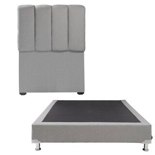 Foto 1 | Cabecera Dicasa Kami + Box Dicasa Quantum Individual Gris