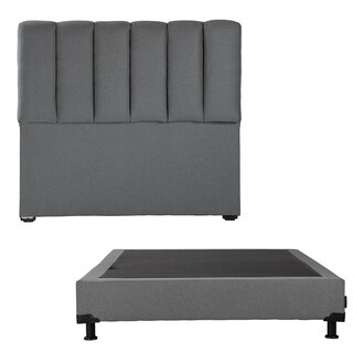 Foto 1 | Cabecera Dicasa Kami + Box Dicasa Orly Queen Size color Gris