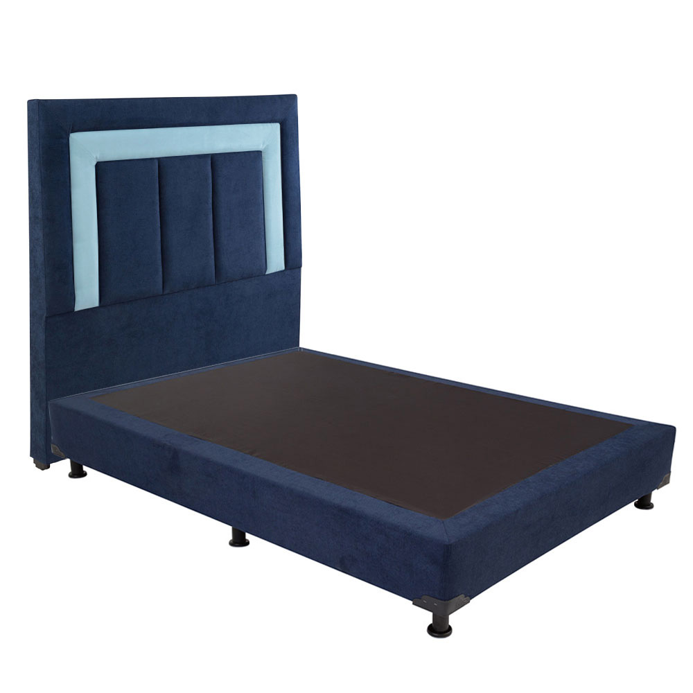 Foto 4 pulgar | Cabecera Dicasa Bora más Box Azul Marino King Size