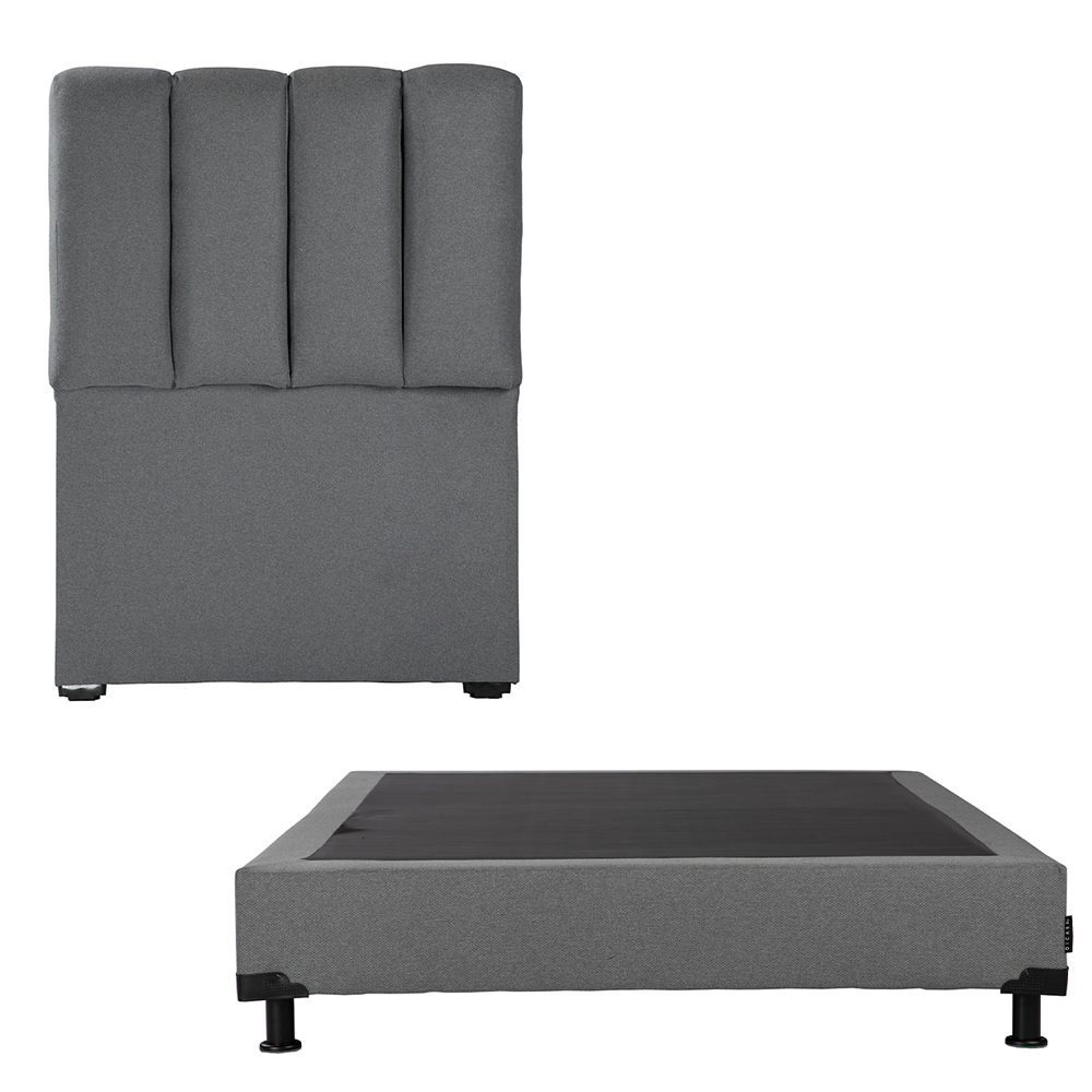 Cabecera Dicasa Kami + Box Dicasa Orly Individual color Gris