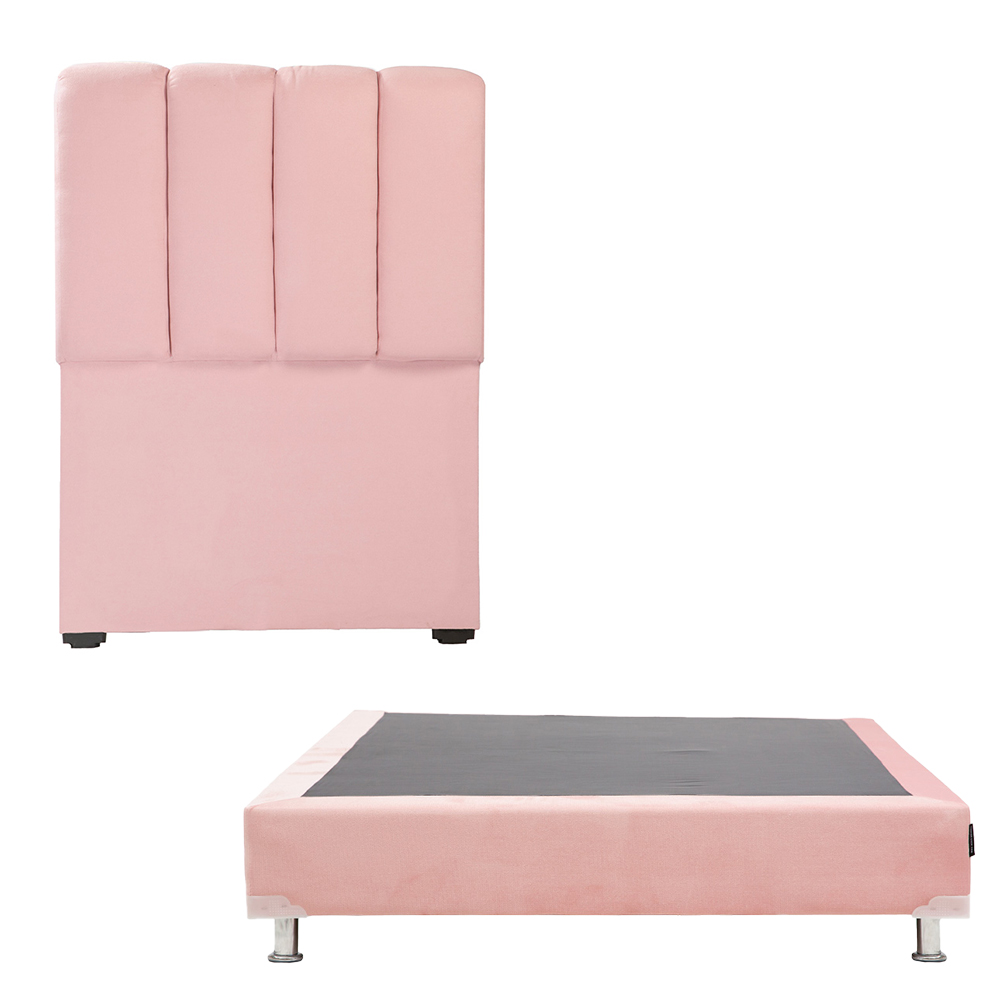 Cabecera Dicasa Kami + Box Dicasa Pink Individual Rosa