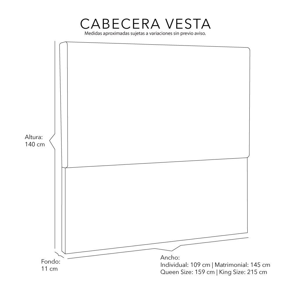 Foto 6 | Cabecera Dicasa Vesta Color Plata Queen Size