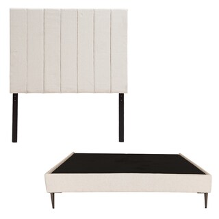 Foto 1 | Cabecera Dicasa Argos + Base Cama Slim Matrimonial Color Beige Claro
