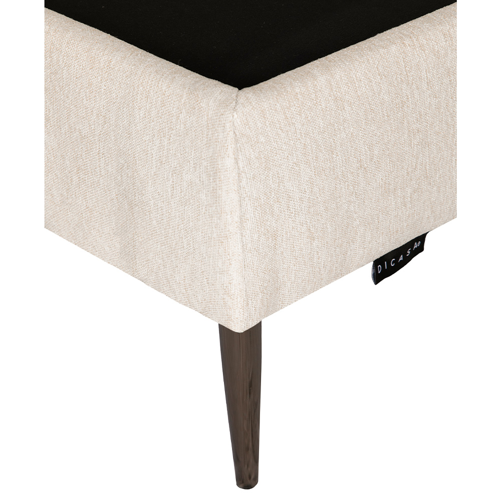 Foto 5 | Cabecera Dicasa Bilbao + Base Cama Slim Color Beige Claro Matrimonial