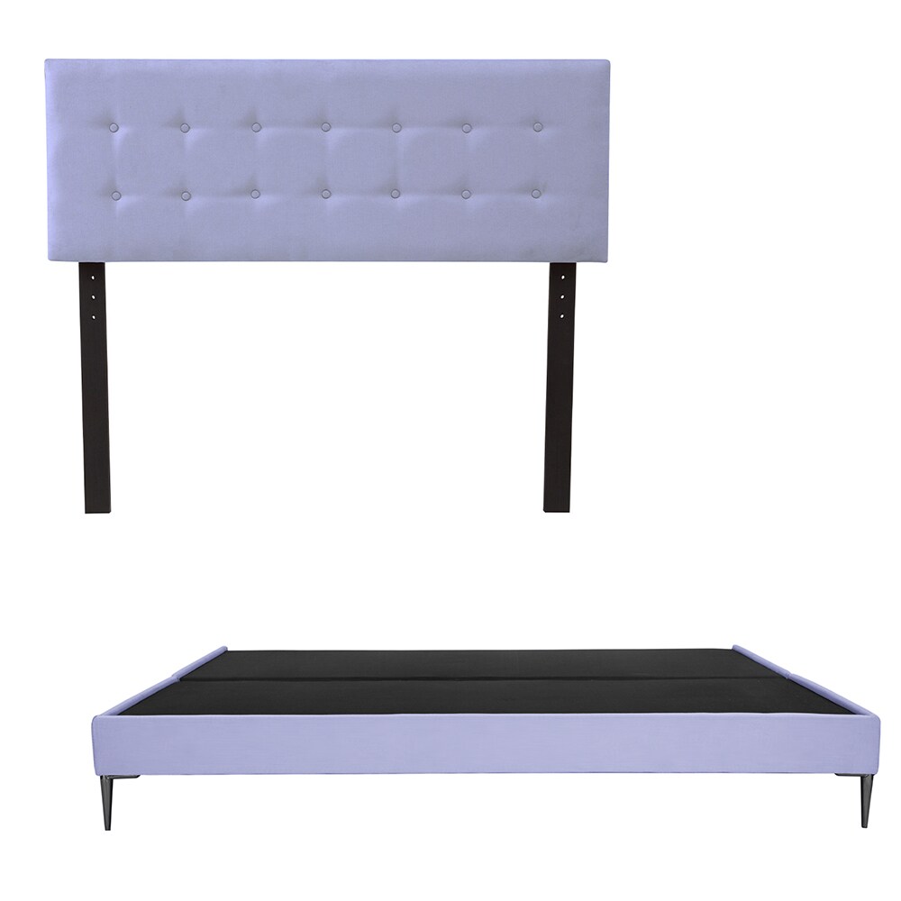 Cabecera Dicasa Bilbao + Base Cama Slim King Size Color Lila $9,899