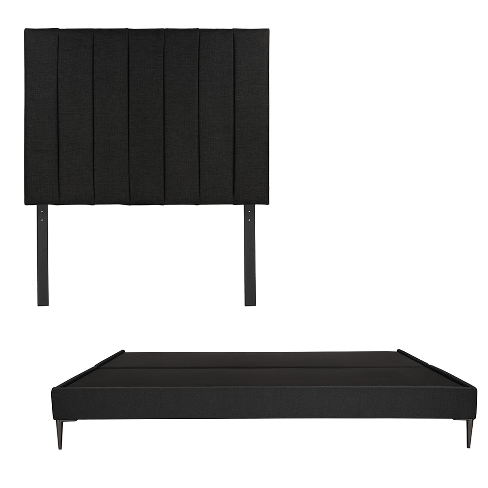 Cabecera Dicasa Argos + Base Cama Slim Color Negro King Size $10,749