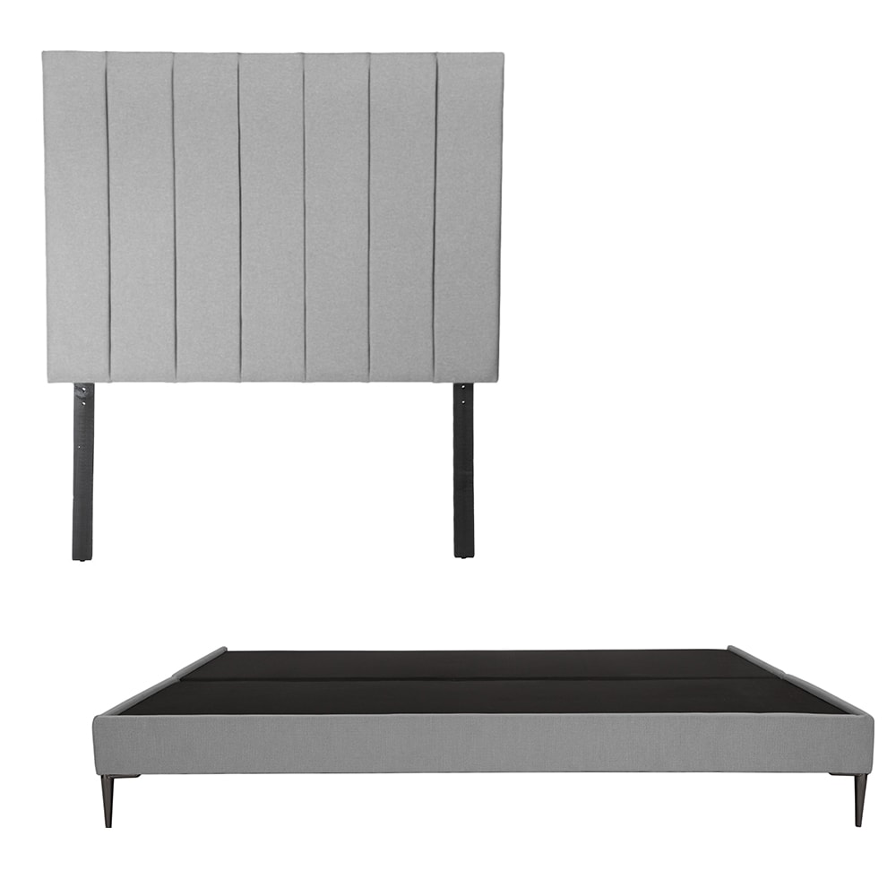 Cabecera Dicasa Argos + Base Cama Slim King Size Color Gris $10,549