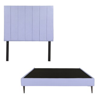 Foto 1 | Cabecera Dicasa Argos + Base Cama Slim Color Lila Matrimonial