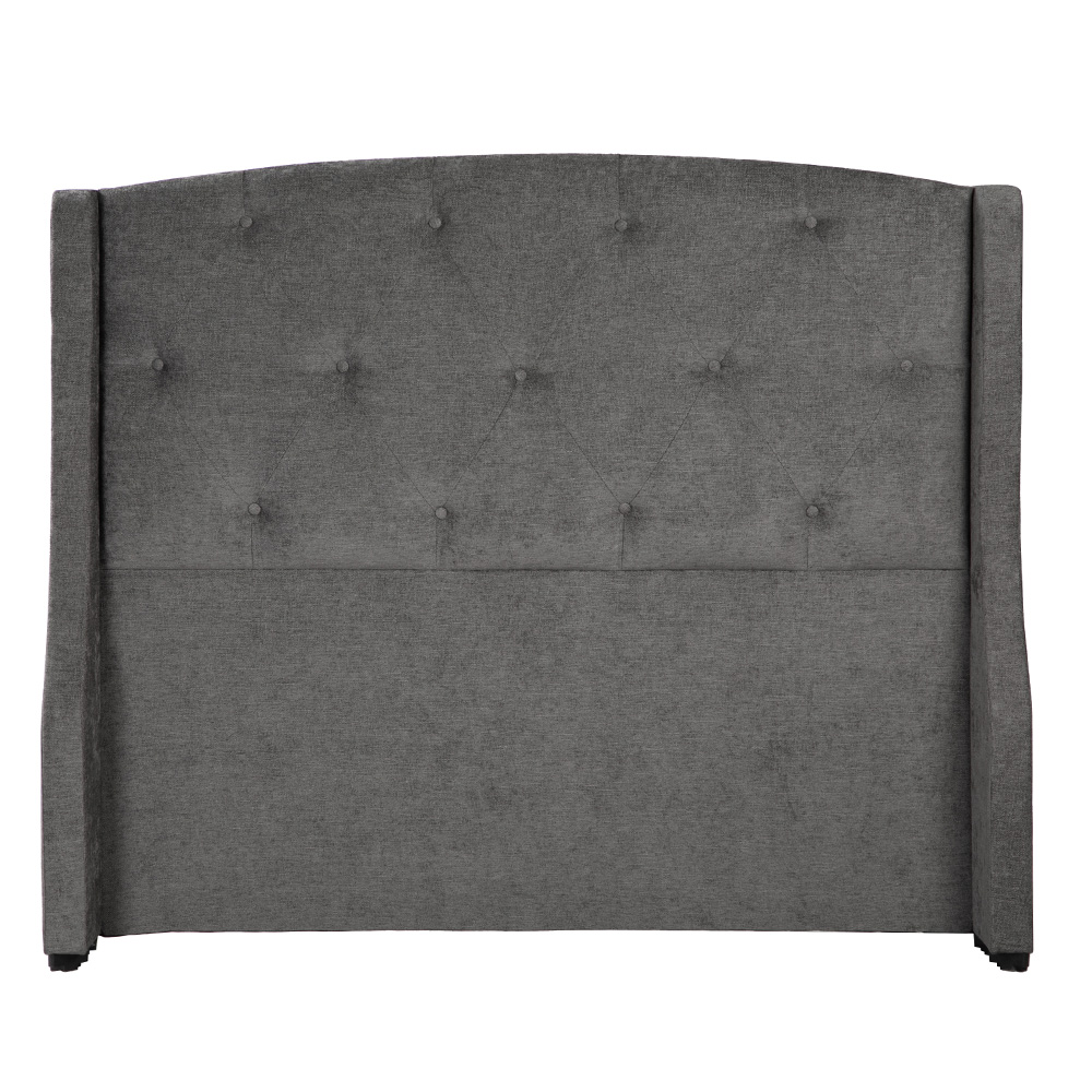 Cabecera Dicasa Zefyr Color Gris Oscuro Matrimonial