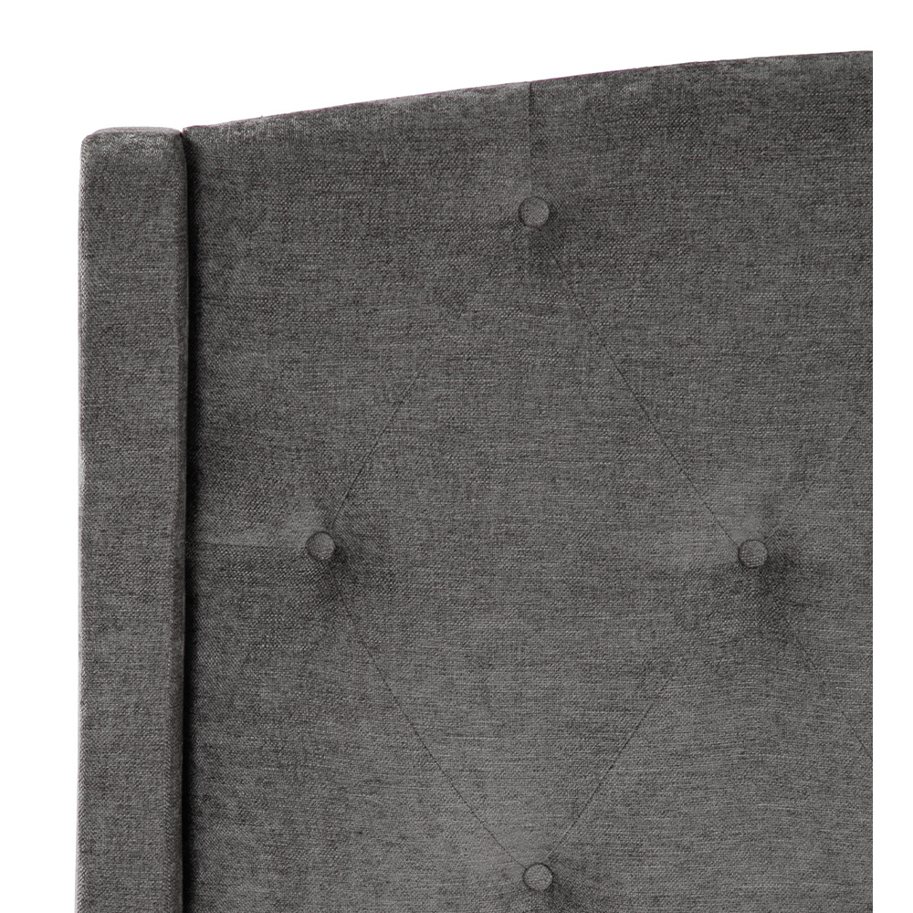 Foto 4 pulgar | Cabecera Dicasa Zefyr Color Gris Oscuro Matrimonial