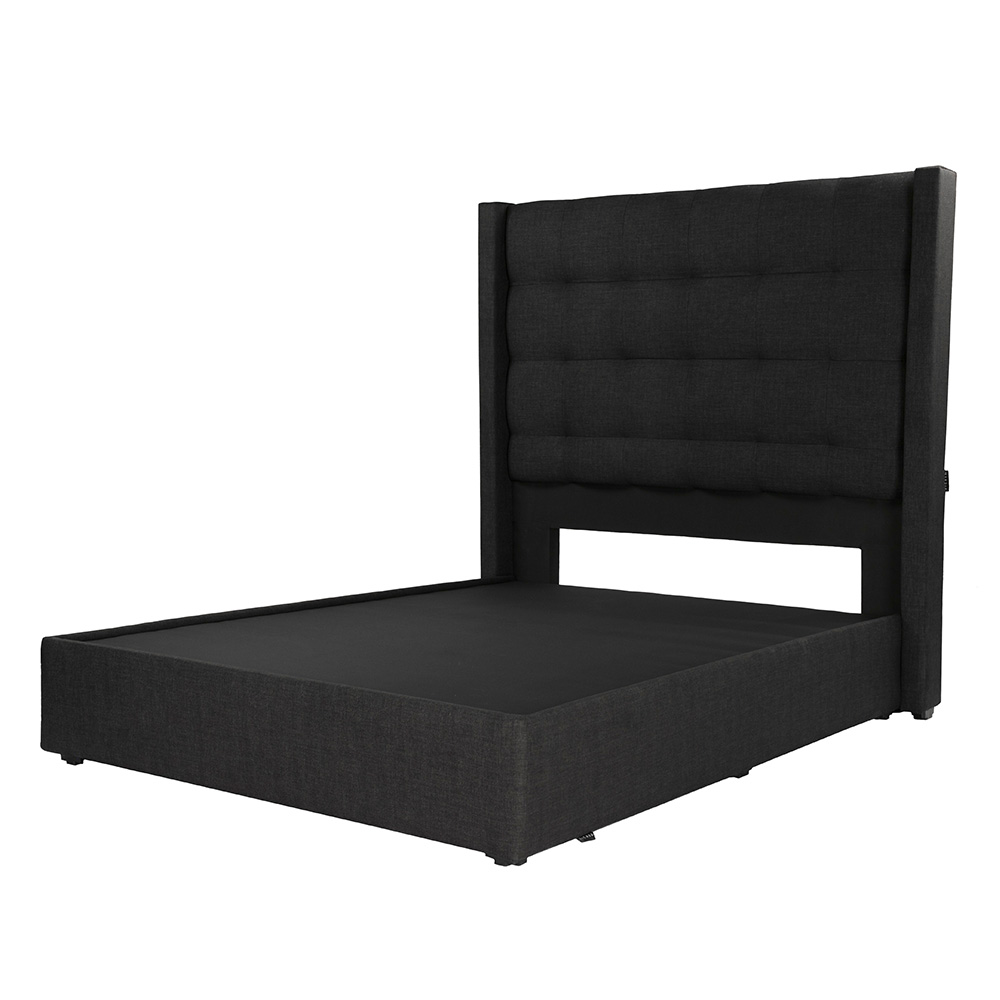Foto 3 pulgar | Cabecera Dicasa Titan más Base Cama Negra King Size