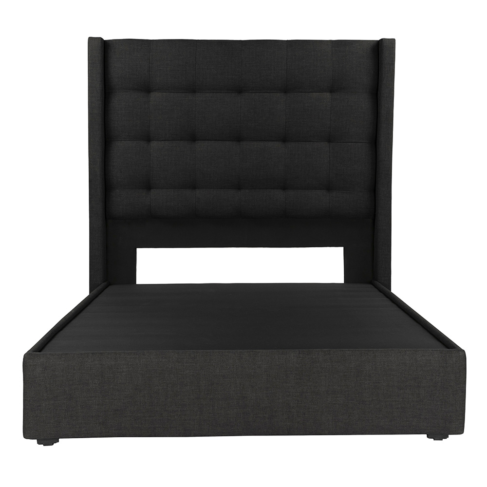 Foto 4 pulgar | Cabecera Dicasa Titan más Base Cama Negra King Size