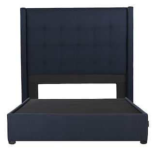 Foto 1 | Cabecera Dicasa Titan más Base Cama Azul Marino Individual