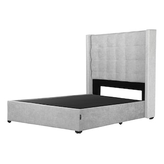 Foto 1 | Cabecera Dicasa Titan más Base Cama Plateada Matrimonial