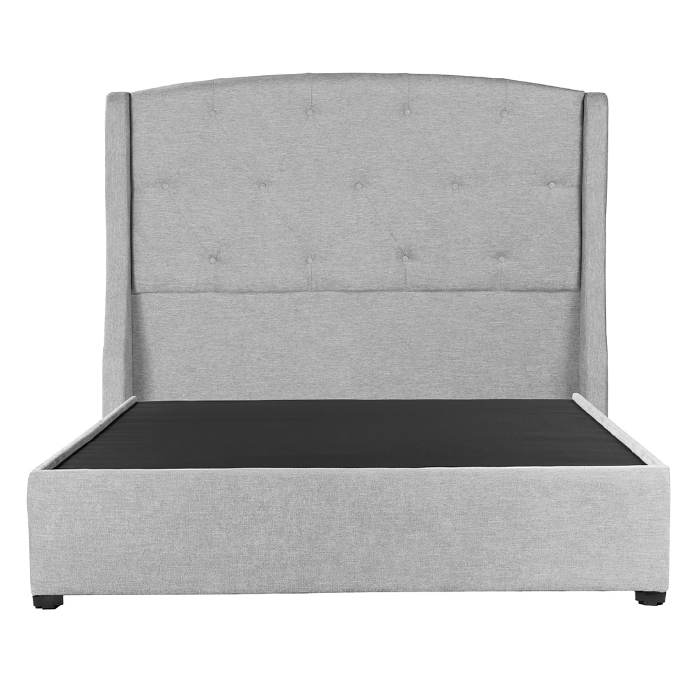 Foto 3 pulgar | Cabecera Dicasa Zefyr + Base Cama Plata Queen Size