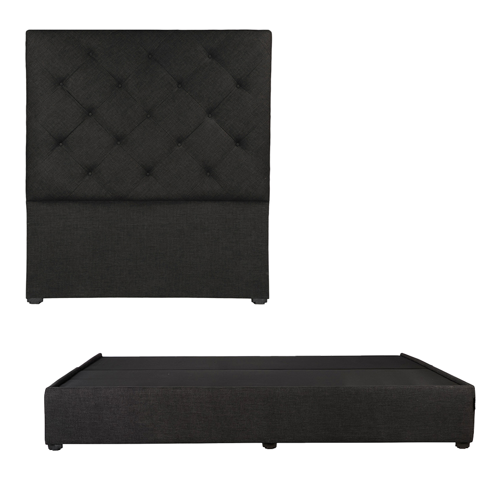 Foto 2 pulgar | Cabecera Dicasa Ikki - Base Cama Negro King Size