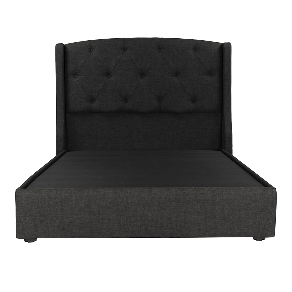 Foto 4 pulgar | Cabecera Dicasa Zefyr + Base Cama Negro King Size