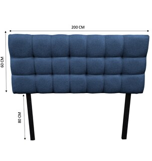 Foto 5 | Cabecera El Bazar Store Linq King Size Azul Marino, Ajuste De Altura