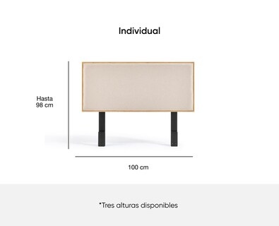 Foto 5 | Cabecera Cama Luuna Individual Madera de Bambú Resistente Tapizada