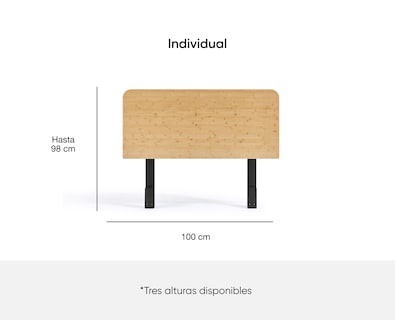 Foto 5 | Cabecera Cama Luuna Individual Madera de Bambú Respaldo para Cama Resistente