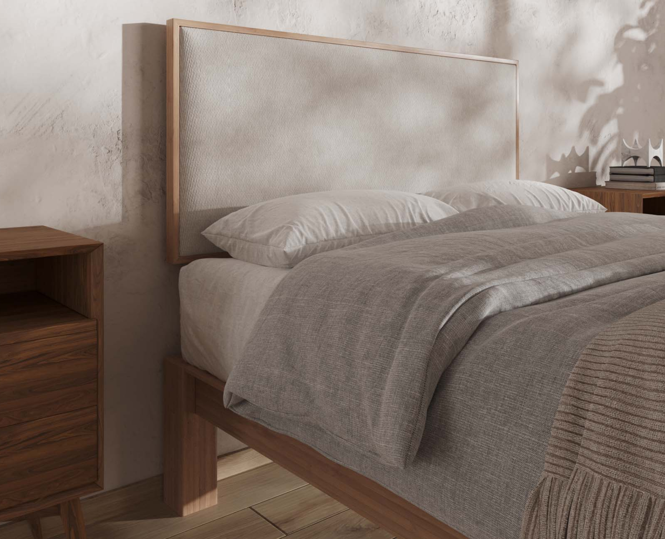 Foto 4 | Cabecera Luuna  King Size Madera de Bambú Respaldo Resistente Tapizada para Cama