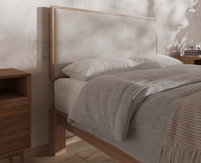 Foto 4 | Cabecera Luuna Queen Size Madera de Bambú Respaldo Resistente Tapizada para Cama
