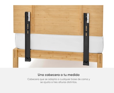 Foto 3 | Cabecera Luuna Matrimonial Madera de Bambú Respaldo para Cama Resistente