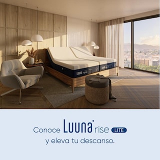 Foto 2 | Base Eléctrica para Cama Luuna Negra Rise Lite Matrimonial 1 Altura con Control Alámbrico