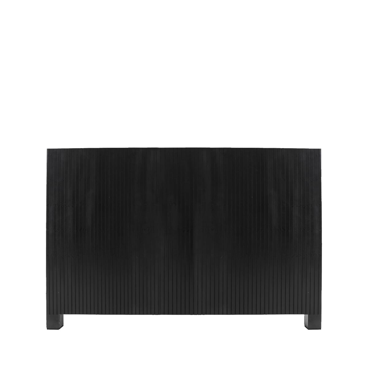 Cabecera Para Cama Tamaño King Y Queen Size Color Negro Con Relieves Decorativos Verticales Y Estructura De Madera $7,263